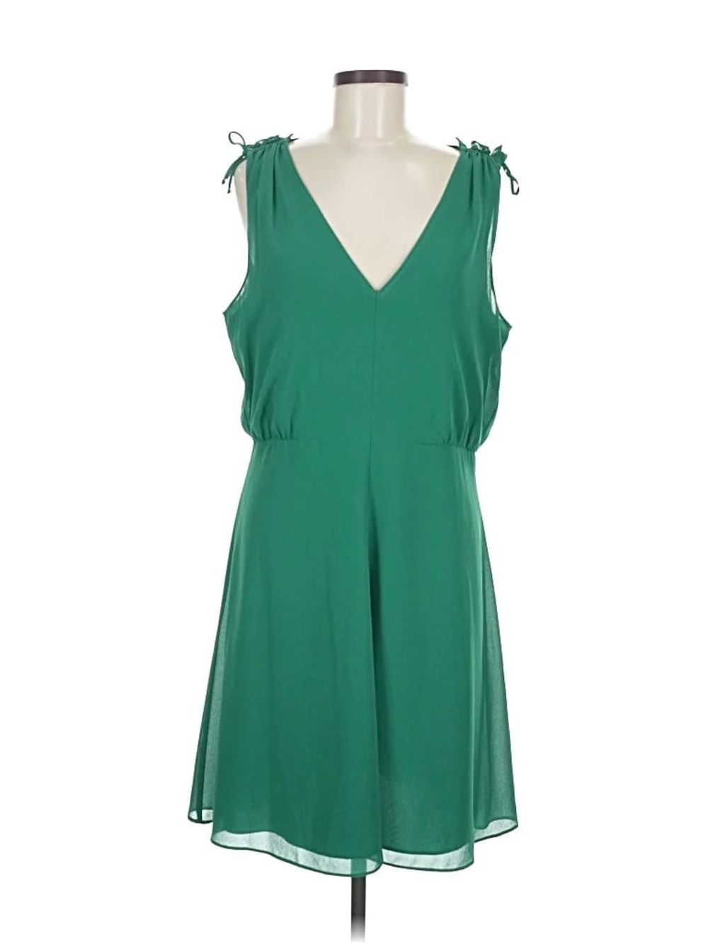 Vince Camuto Emerald Green Tie-Shoulder Romper 💚
